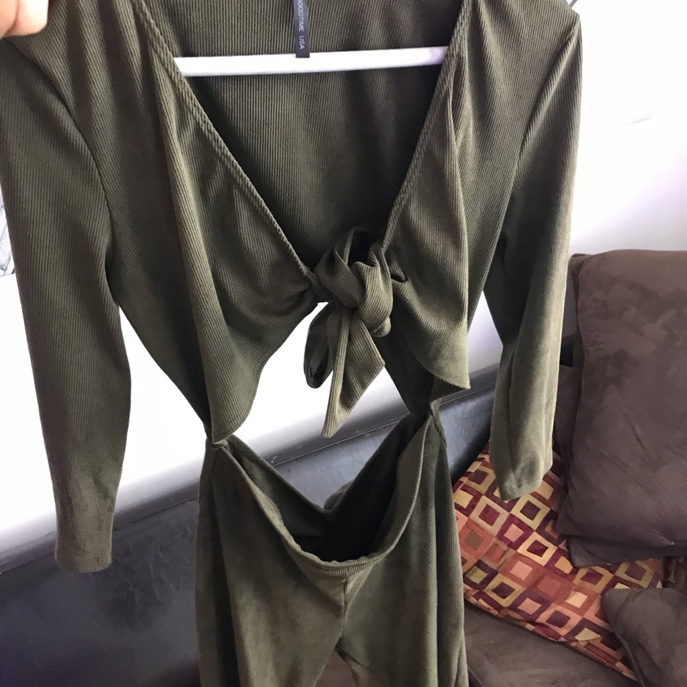 Olive green one piece